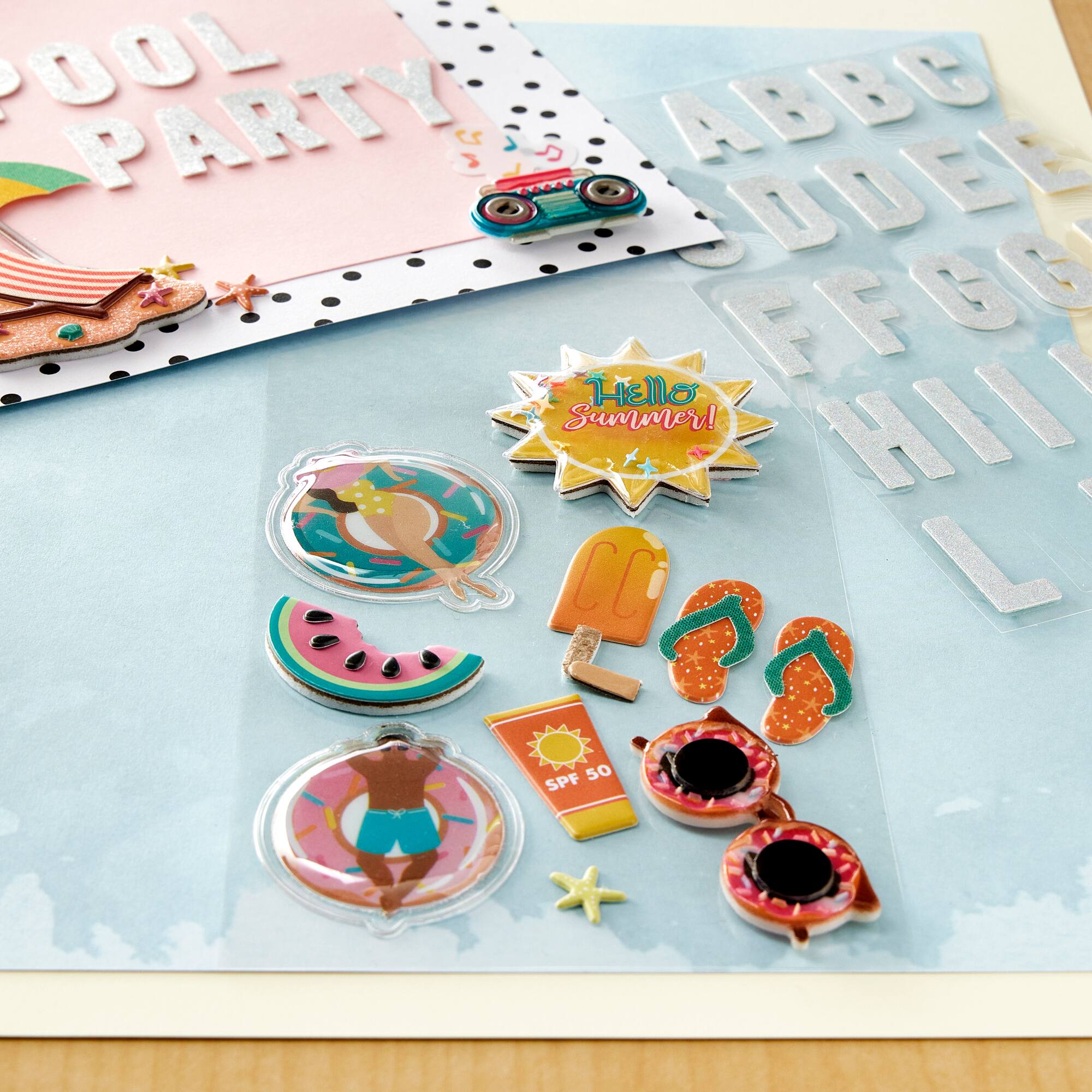 Beach Donut Stickers by Recollections™